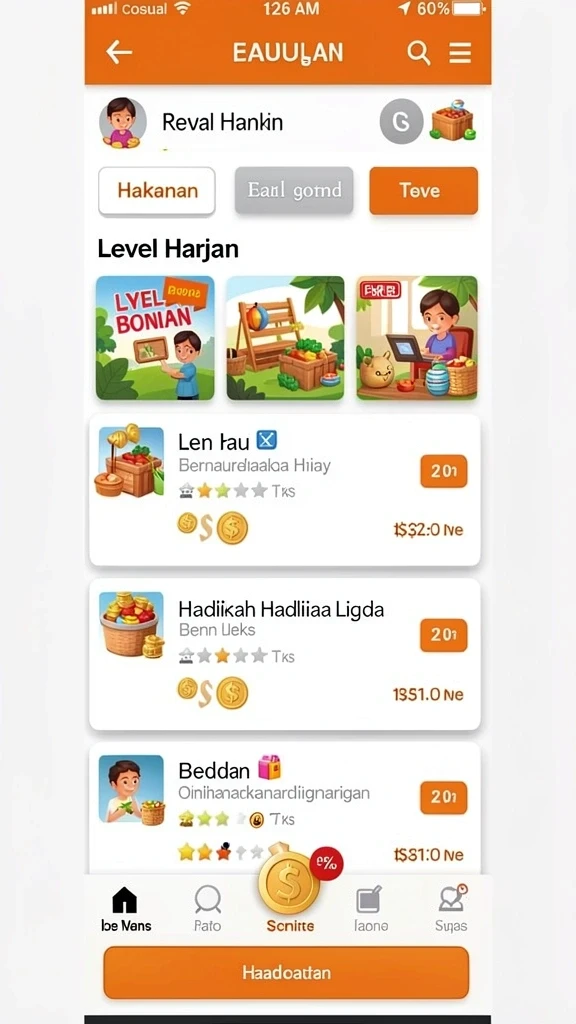 mau777 - Tampilan antarmuka yang user-friendly dan interaktif.