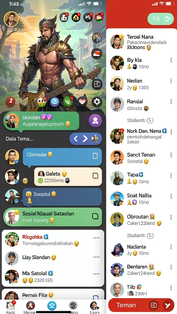 nv77 - Tampilan awal yang menarik dan user-friendly.