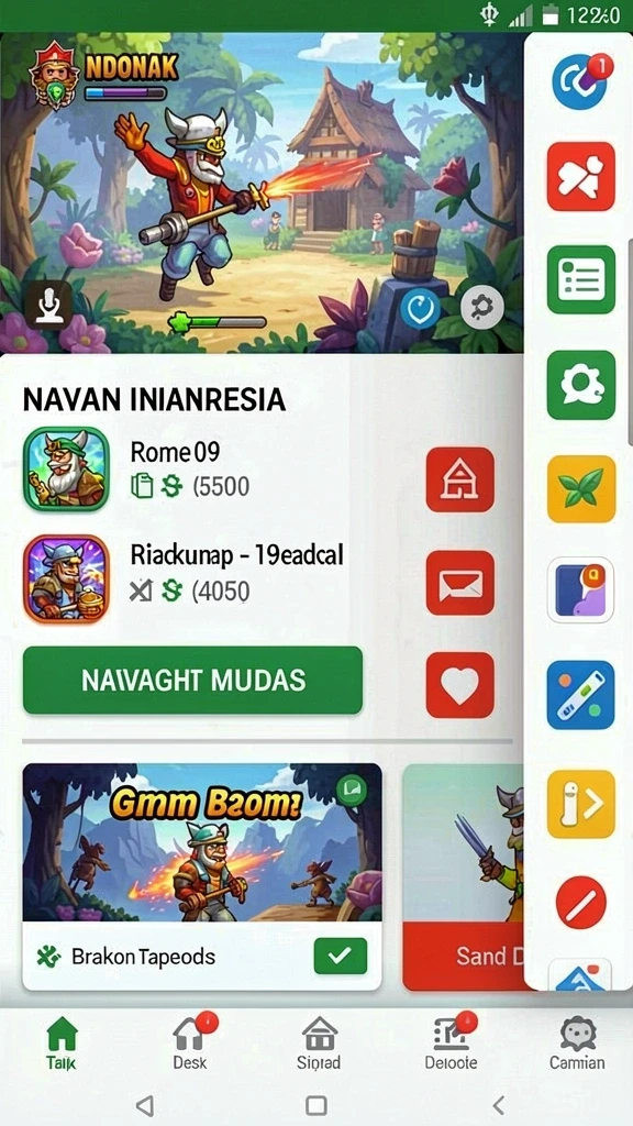 sl999 - Tangkapan layar menunjukkan menu kustomisasi dengan berbagai pilihan menarik.
